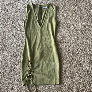 Suede olive oh Polly dress